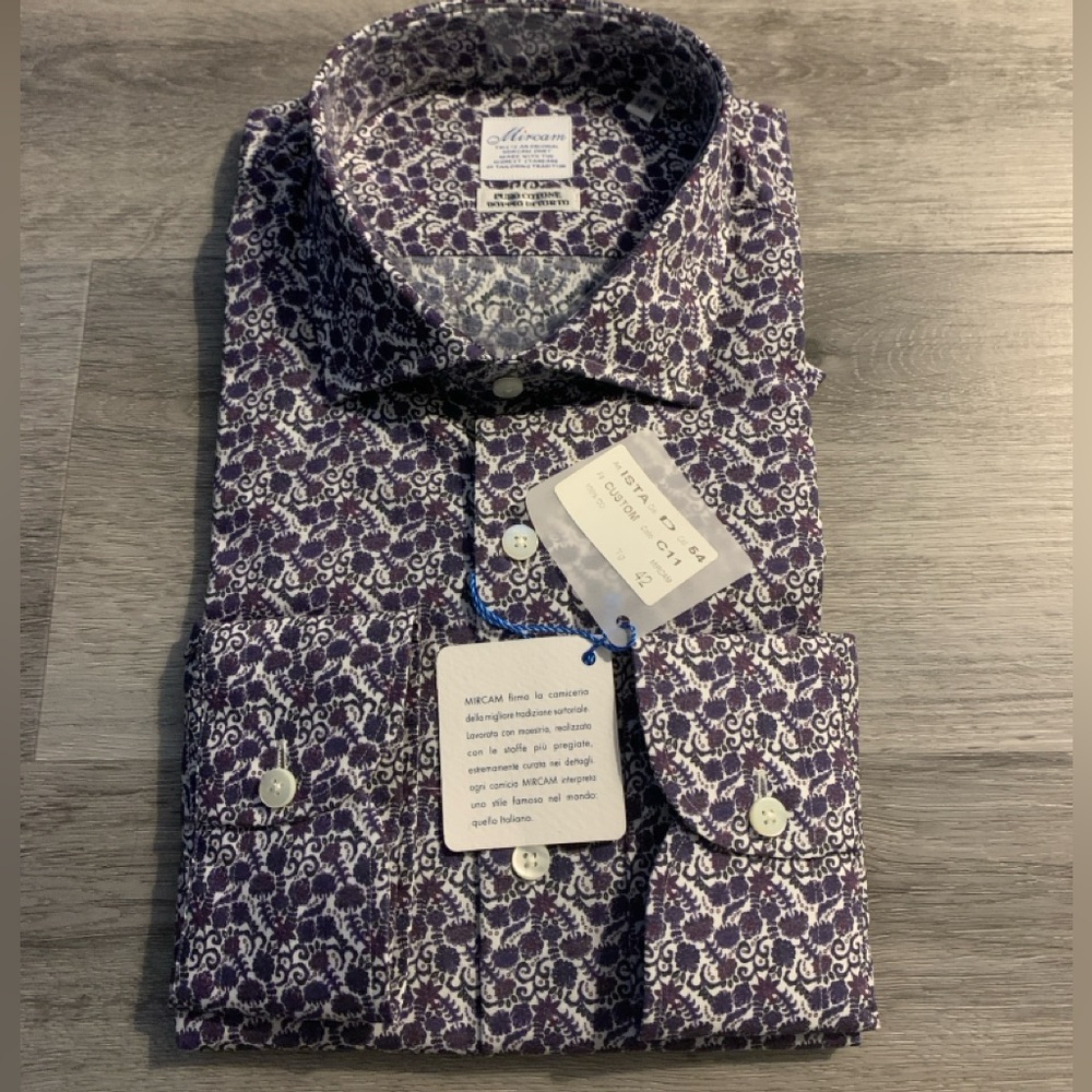Men’s cotton shirt from Italy. New! US size about medium